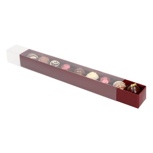 Cake-Masters bonbon doboz, piros, 10 db-os, 30×3 cm