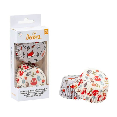 Decora muffin papír, Róka, 36db