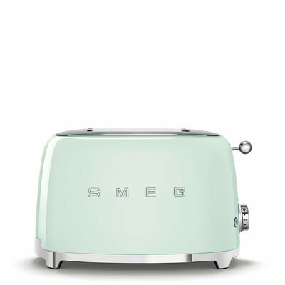 SMEG KENYÉRPIRÍTÓ, retro, 2 szeletes, világoszöld