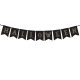 PartyDeco banner girland, papír, HALLOWEEN, fekete, 175cm