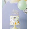 PartyDeco torta beszúró, Happy Birthday, 16,5cm