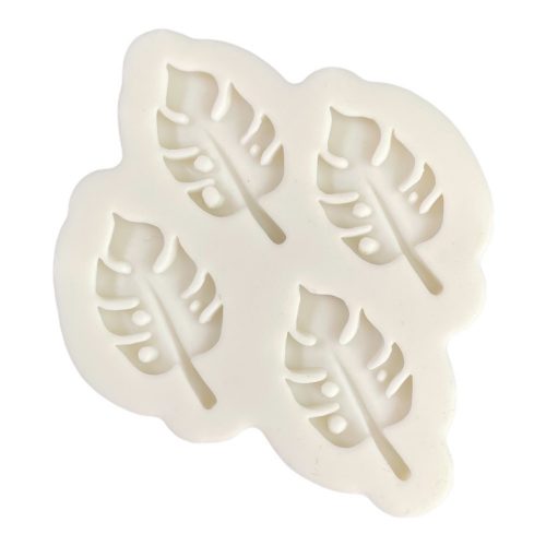 Mini pálmalevél fondant forma, szilikon, 6,2×7,6 cm