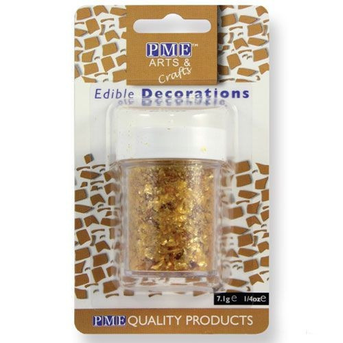 PME Glitter Flakes, arany, 7,1g