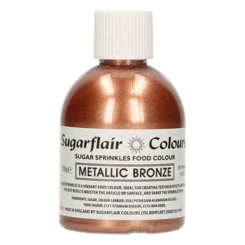 Sugarflair ehető csillámpor cukorból, bronz, 100g