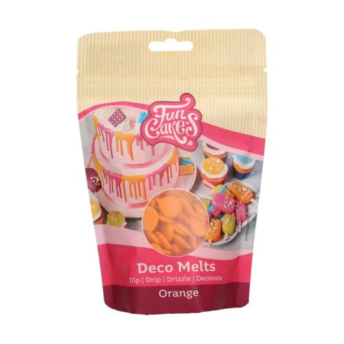 FunCakes Deco Melt, narancssárga, 250 g