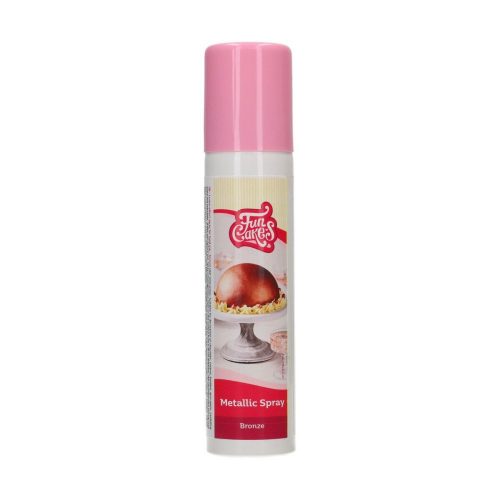 FunCakes metál színű spray, bronz, 100 ml