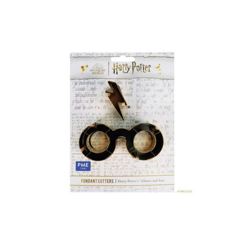 Harry Potter kiszúró szett, fém ,arany, szemüveg és sebhely