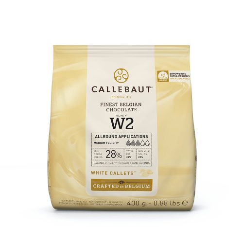 Callebaut fehércsokoládé, 28%, 400g