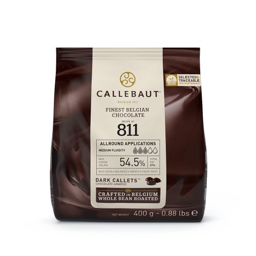 Callebaut étcsokoládé, 54,5%, 400g