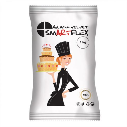 Smartflex fondant, fekete, 1kg