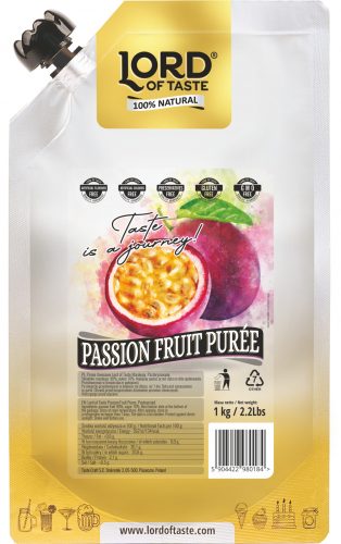 LORD OF TASTE gyümölcspüré, passion fruit, 1kg