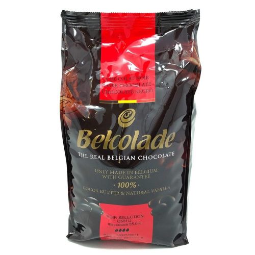 Belcolade belga csokipasztilla - Étcsokoládé 55%, 1 kg