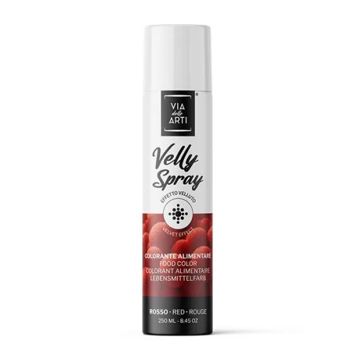 Via delle Arti bársonyspray, piros, 250ml