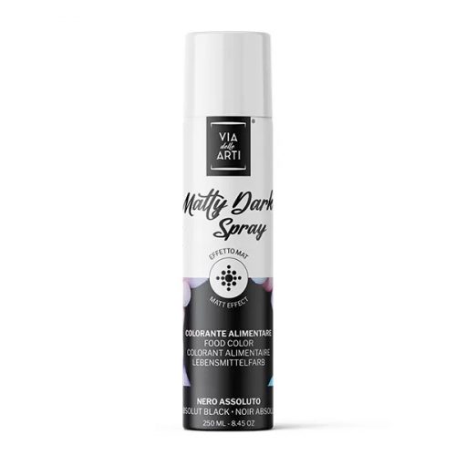 Via delle Arti matt hatású spray, fekete, 250 ml